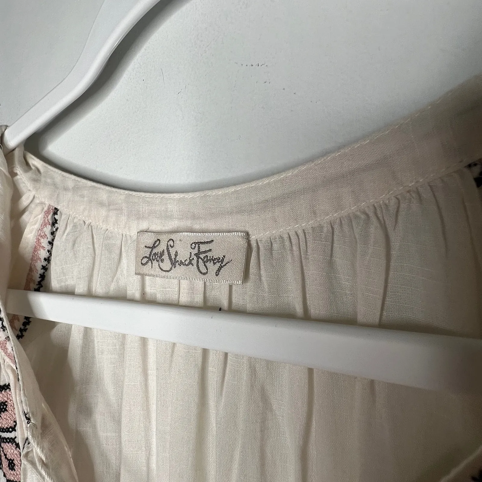 Love Shack Fancy Isla Embroidered Midi Dress Size XS - Image 6