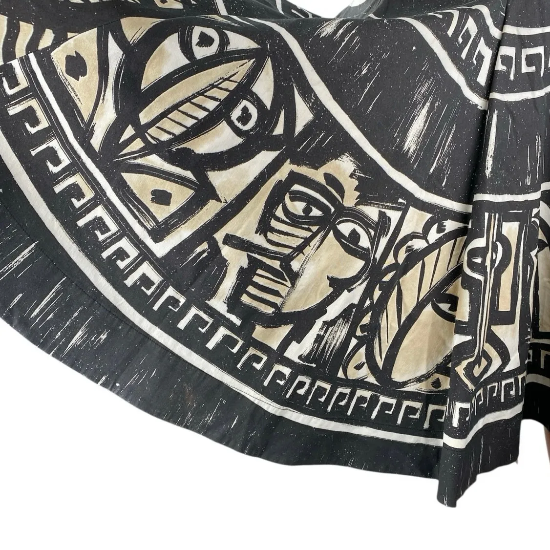 Women's Multicolor Nomad Printed High Waisted Zip Midi A - Image 2