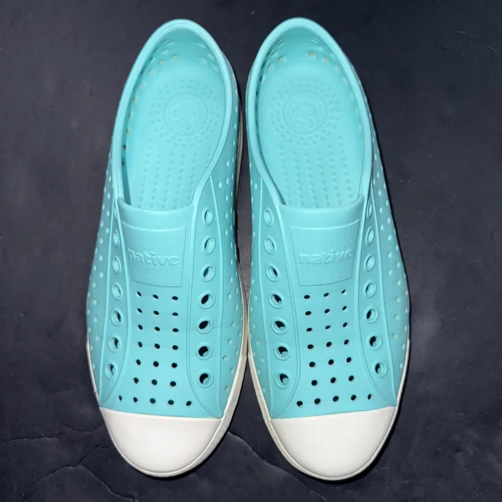 Native Adult Unisex Jefferson Waterproof Outdoor Aqua Blue Slip - Image 3