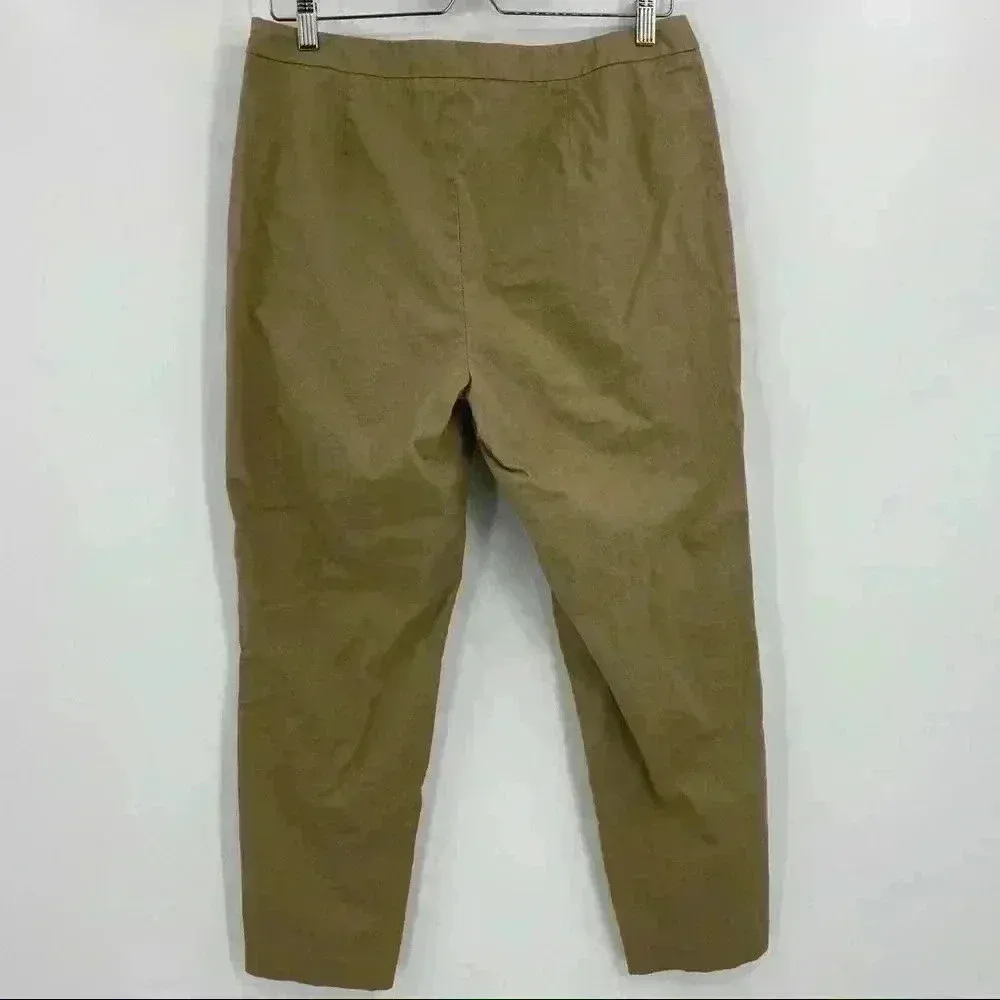 Carmen Marc Valvo Gold Shimmer Champagne‎ Pants Size 12 - Image 2