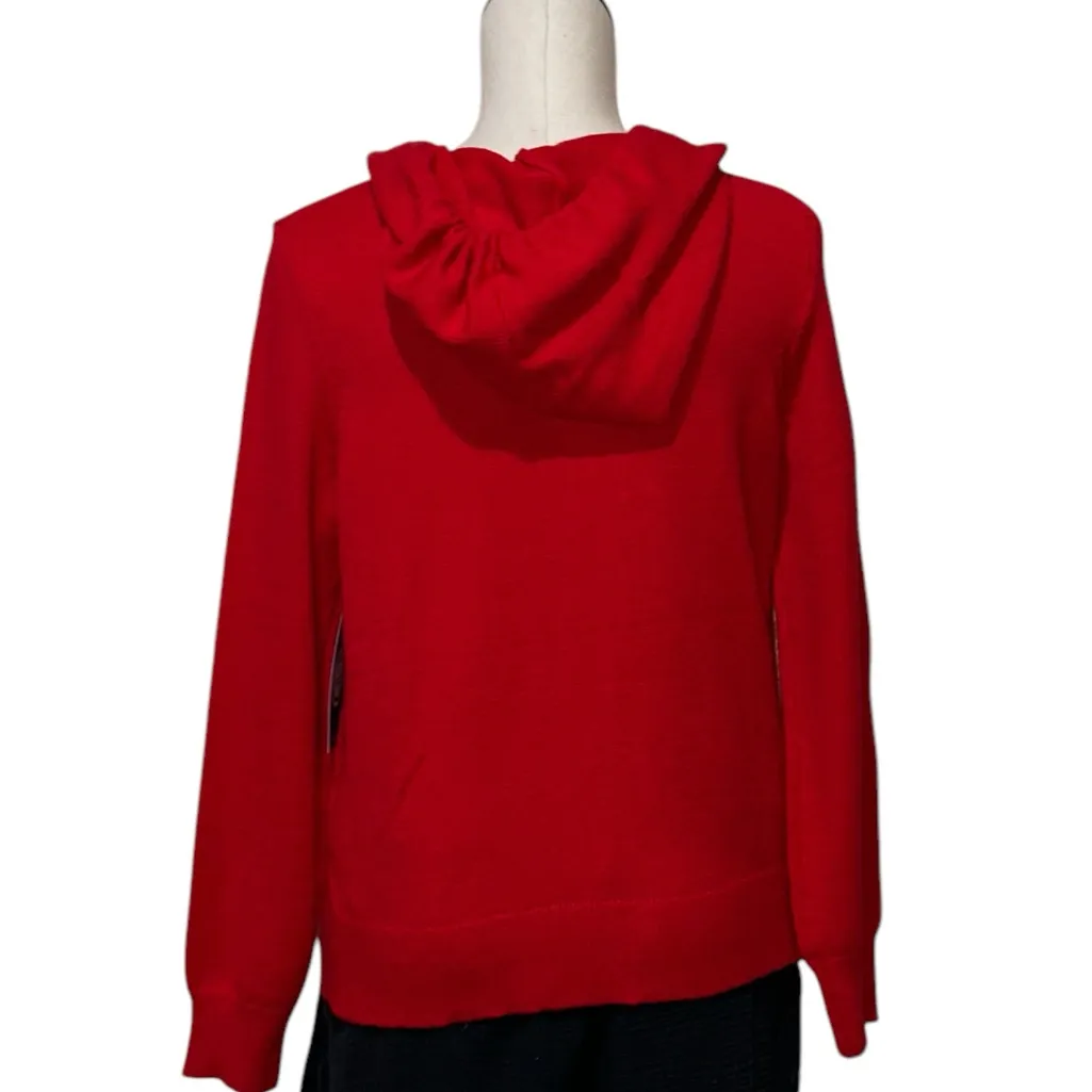 NWT Life is Good Red Hoodie Sweater with Dog Graphic Small Red - Image 5