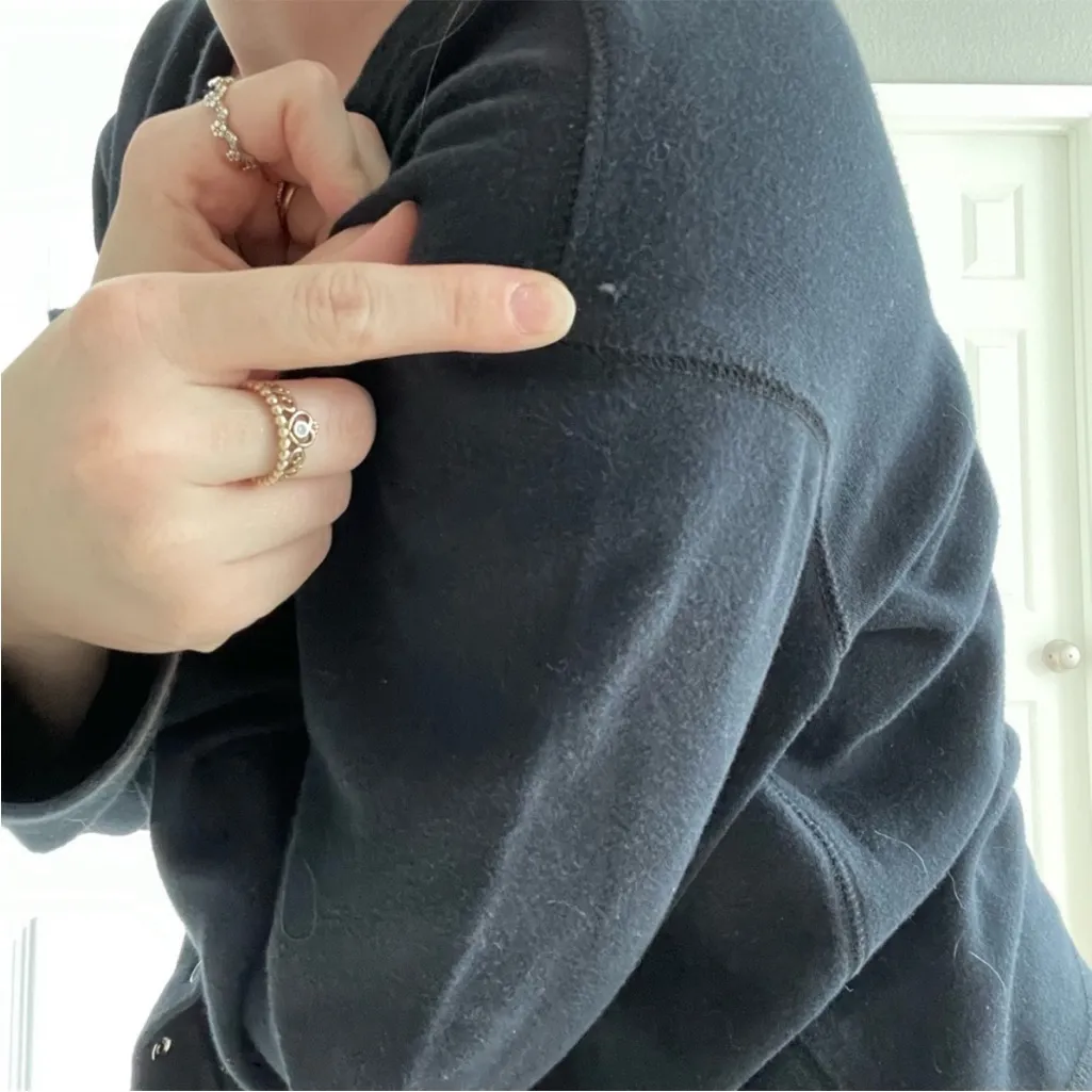 Vintage Faded Glory Black Button Snap Front Top - Image 7