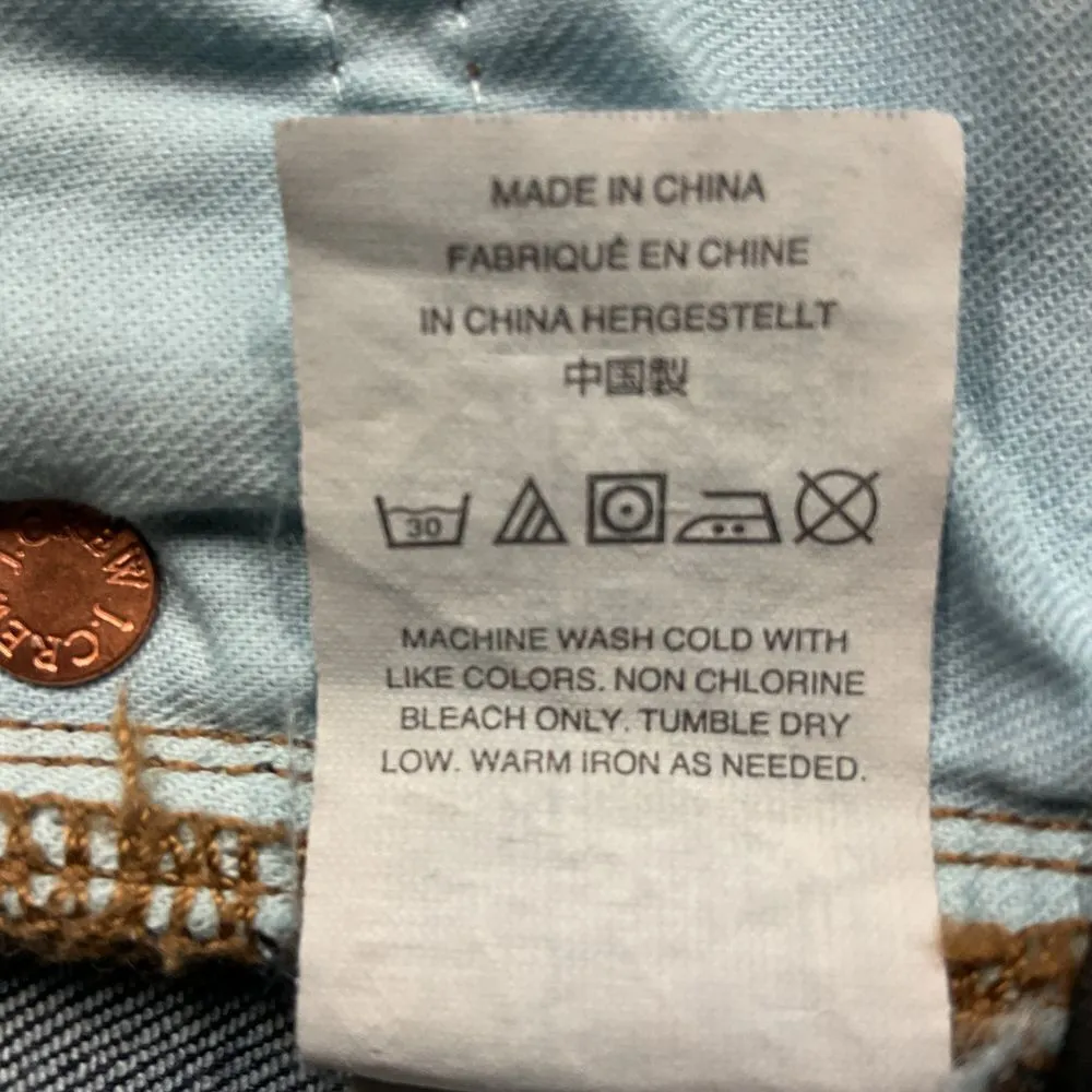 J. Crew Women's Toothpick Low Rise Skinny Jeans‎ Size 28 Blue Dark Wash Denim - Image 13