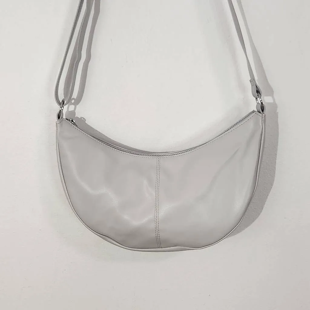 H&M Divided Light Gray Crossbody Purse NWT Gray Sling Bag Gray Vegan Leather Bag - Image 4