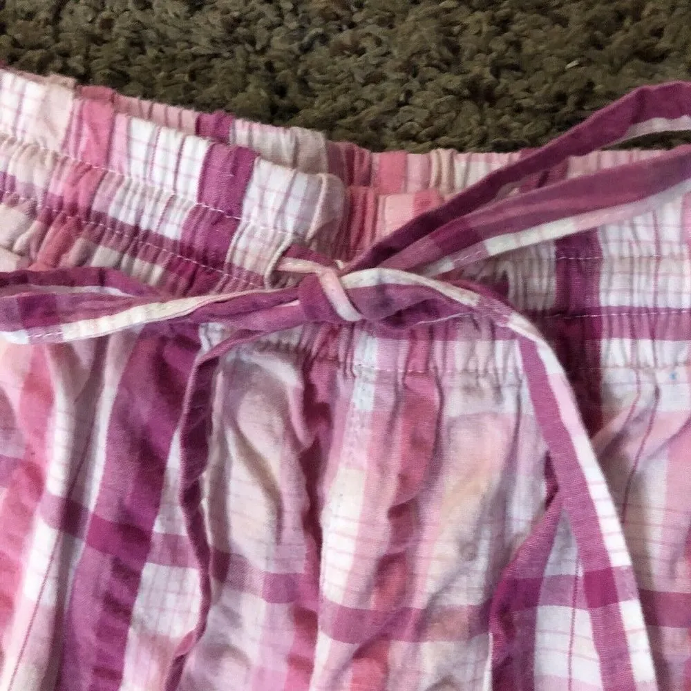 Chadwicks Pants Womens S Used Pink Plaid - Image 14