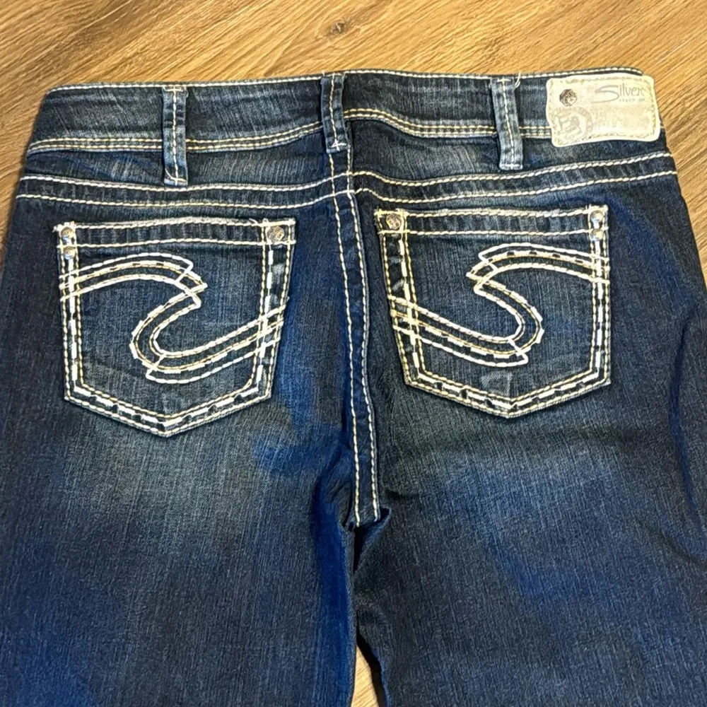 Silver Jeans Suki Jeans Western Glove Works Bootcut Women's Size 31 embroidered - Image 11