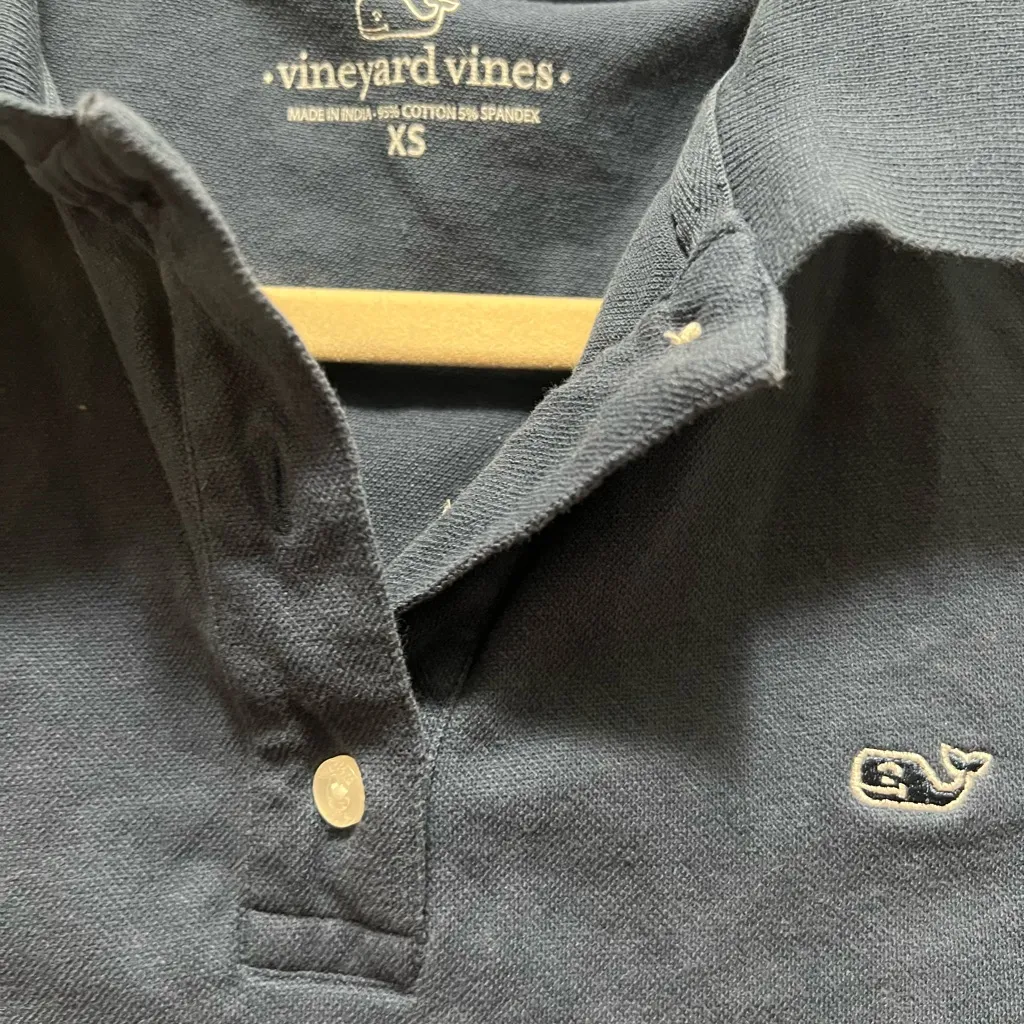 Vineyard Vines Navy Polo Size XS - Image 2