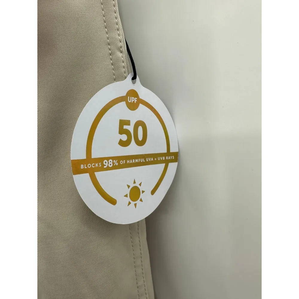 TAIL Pants Women 16 NWT Tan Chino Classic 23" Capri Refined Twill UPF 50 - Image 7