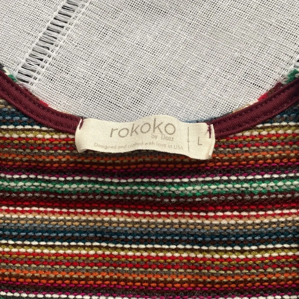 Rokoko long multicolored cardigan. - Image 4