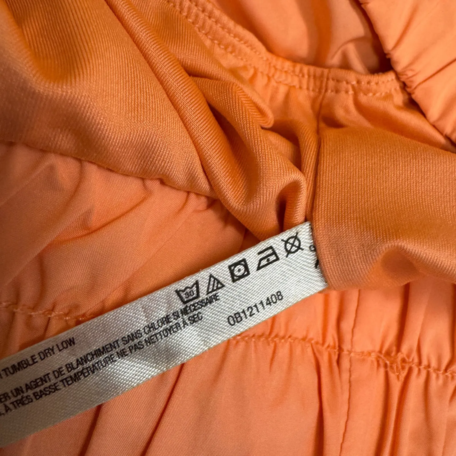 Free People Shorts Womens Medium Orange Get Your Flirt On Running Lined Athletic - Image 6