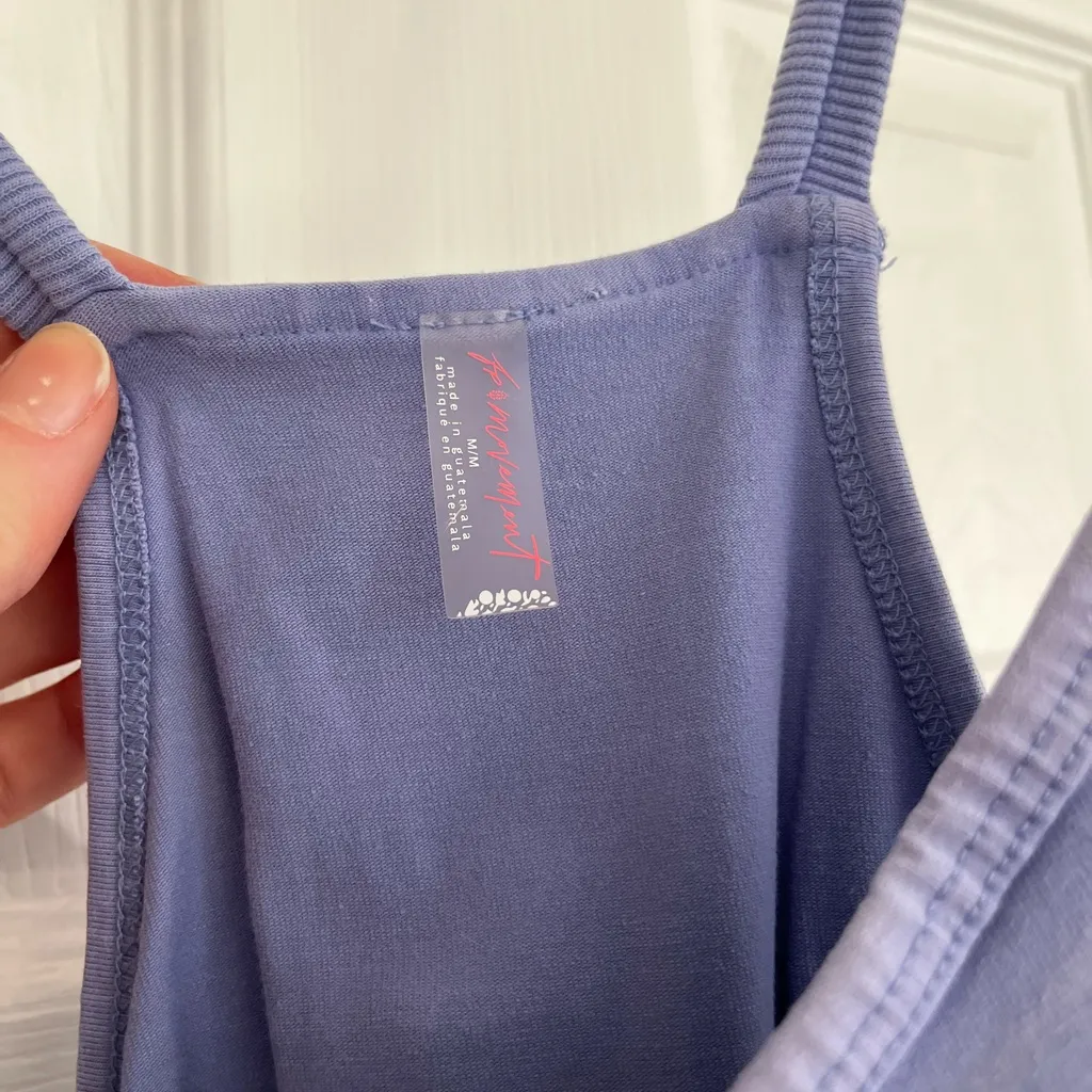 Free People Hot Shot Mini Dress Blue Size M Size M - Image 3