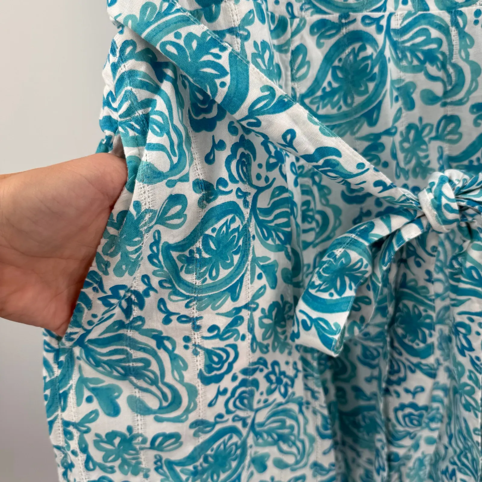 Lane Bryant Dress SZ 18 NWT Lena Surplice-Neck Flutter-Sleeve Paisley Plus Curvy - Image 7