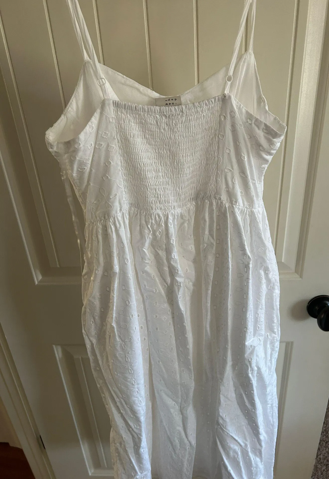 Target White Eyelet Midi Dress - Image 2