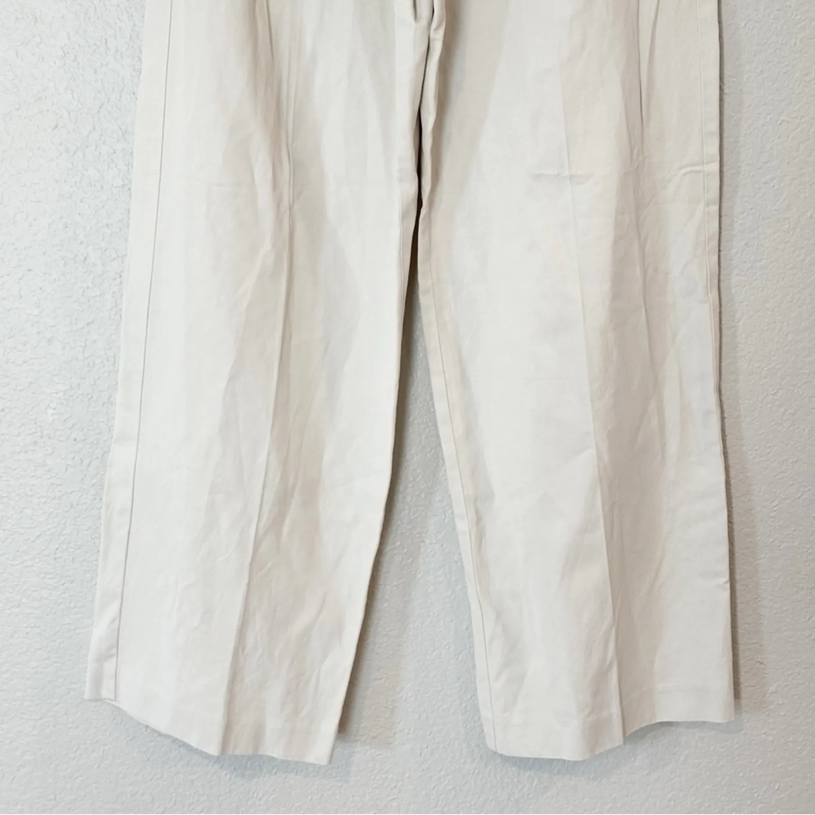 Madewell‎ Pants Womens Slouchy Straight Drapey Twill Muted Stone Size 4 - Image 6