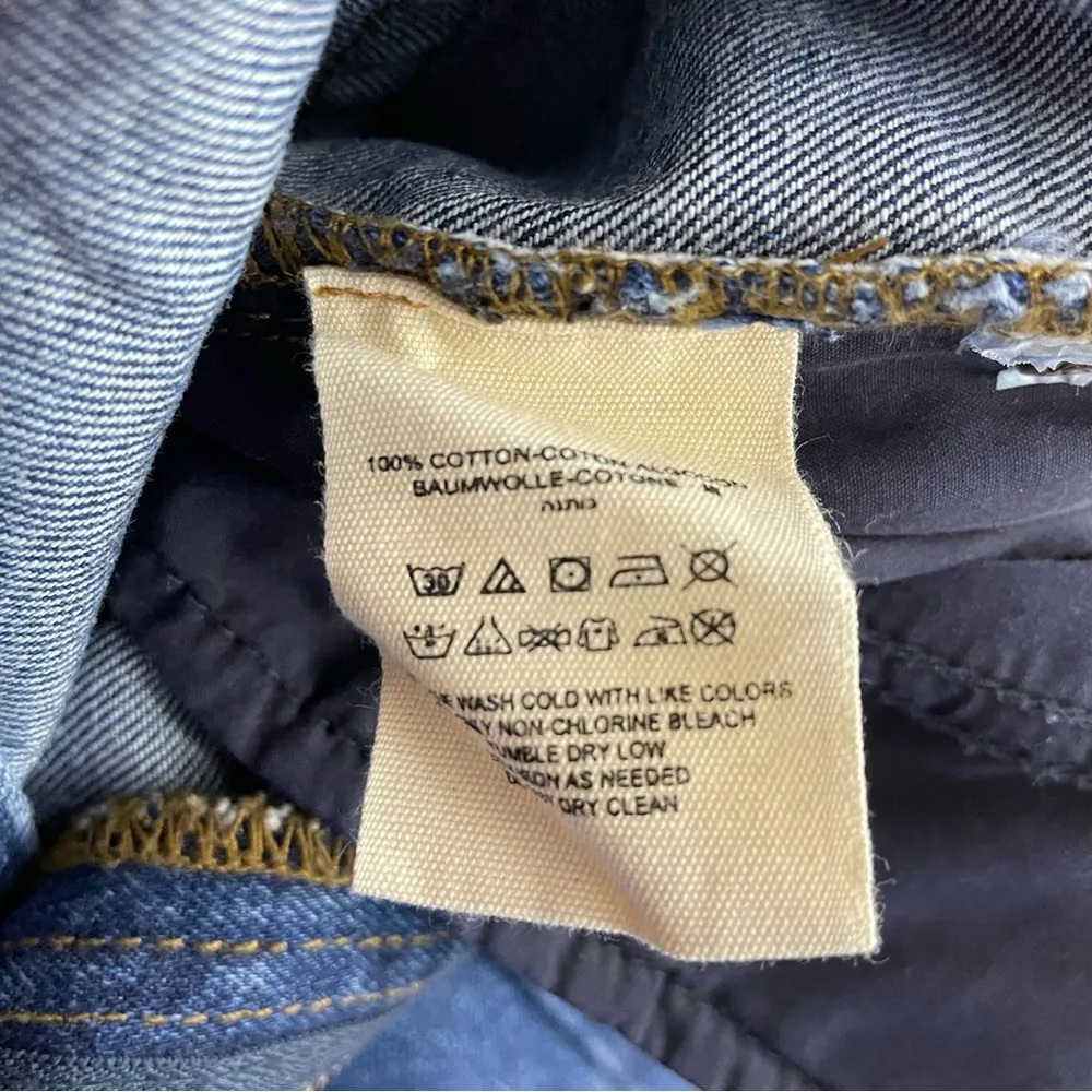 We The Free People High Waist Ankle Cropped Cotton Denim Mom jeans womens 31 - Image 14