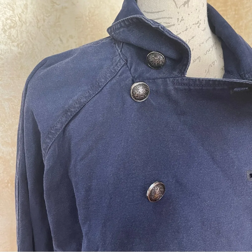 Free People We The Free Viva Surplus Denim Jean Jacket in Starless Sky Sz M - Image 8