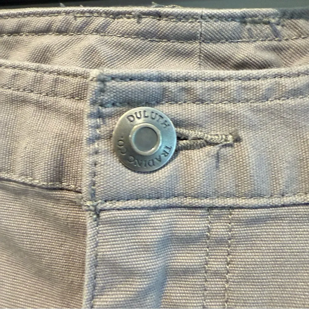 Duluth Trading Company Women’s Canvas Work Utility Pants Bootcut Grey Size 18 Gray - Image 3