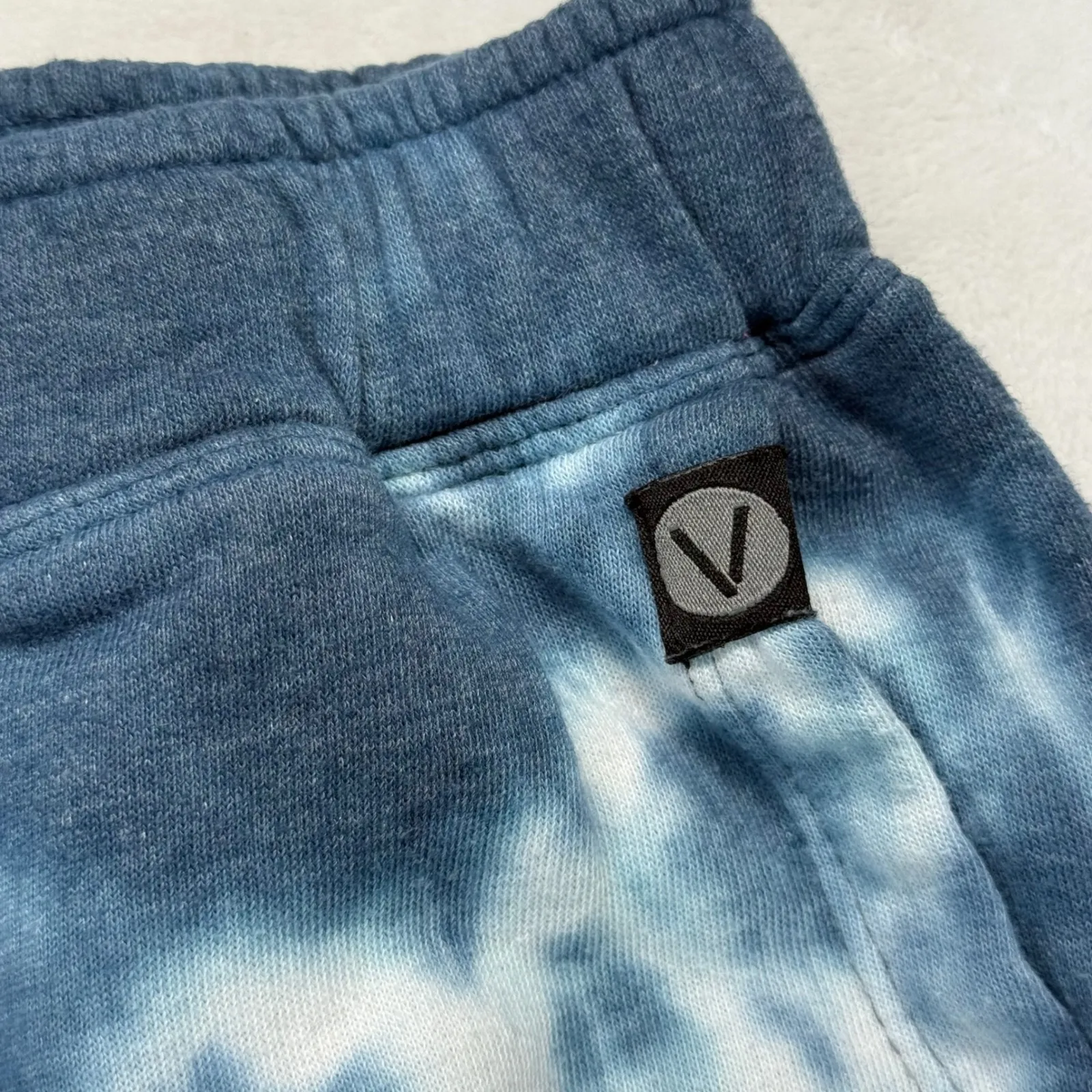 LIVI Tie Dye Lounge Pants Comfy Casual Sweatpants Blue White Women's Size 14/16 - Image 6