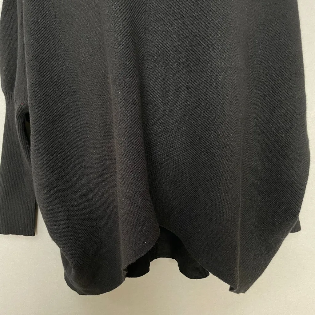 NWT Tempo Paris Sweater Oversized Fitted Sleeve Black Size Medium/Large V-Neck - Image 7