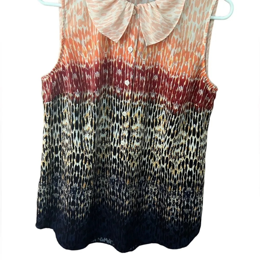 CAbi  3078 Ombré Peter Pan Collar Love Blouse Top Medium Button Down Collared - Image 5