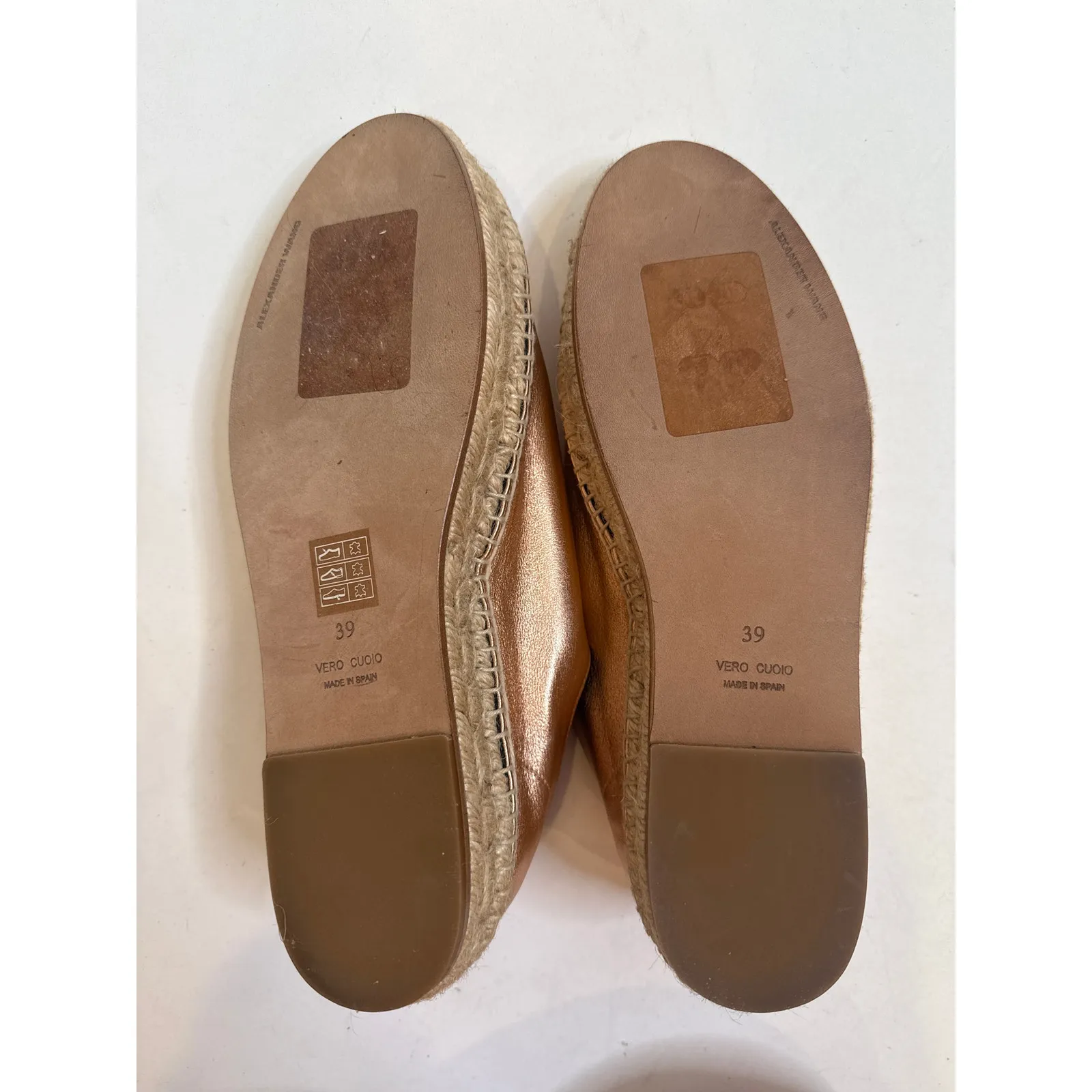 Alexander Wang Metallic Rose Gold Zip Shoe Nw/oBLeather Sz 39/ US 8.5 Espadrille - Image 5