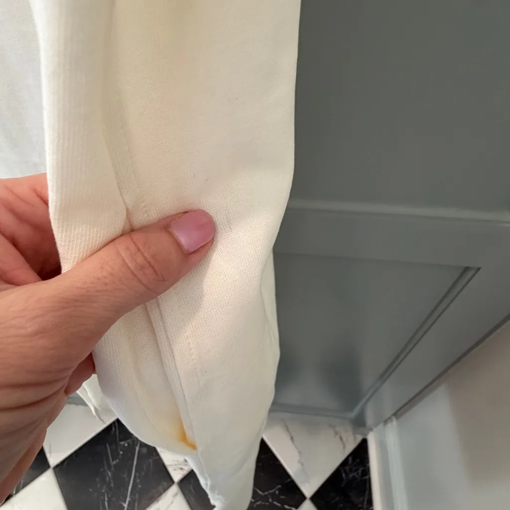 CLOSED Cream Sleeveless Midi Dress Medium White - Image 8