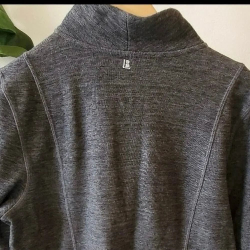 Lane Bryant Fleece Sweatshirt Jacket Dark Heather Gray Zip Up Pockets Size 14/16 - Image 4