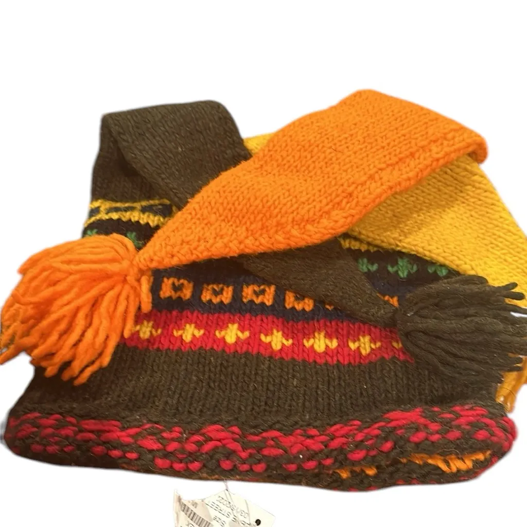 COURT JESTER WHIMSICAL SKI HAT THREE POINTS WINTER WOOL UNISEX - Image 3