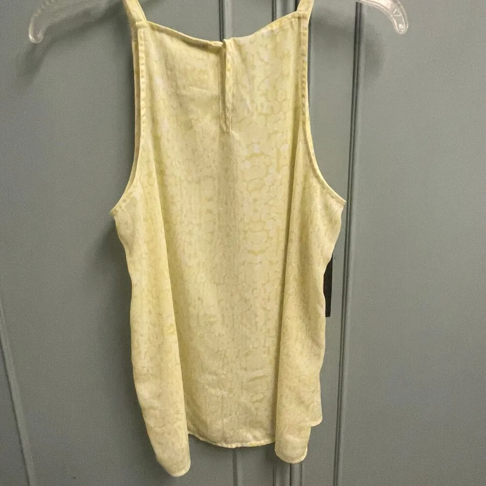 Worthington NEW Size Small Yellow Tank Blouse Office Dressy Casual Layering - Image 3