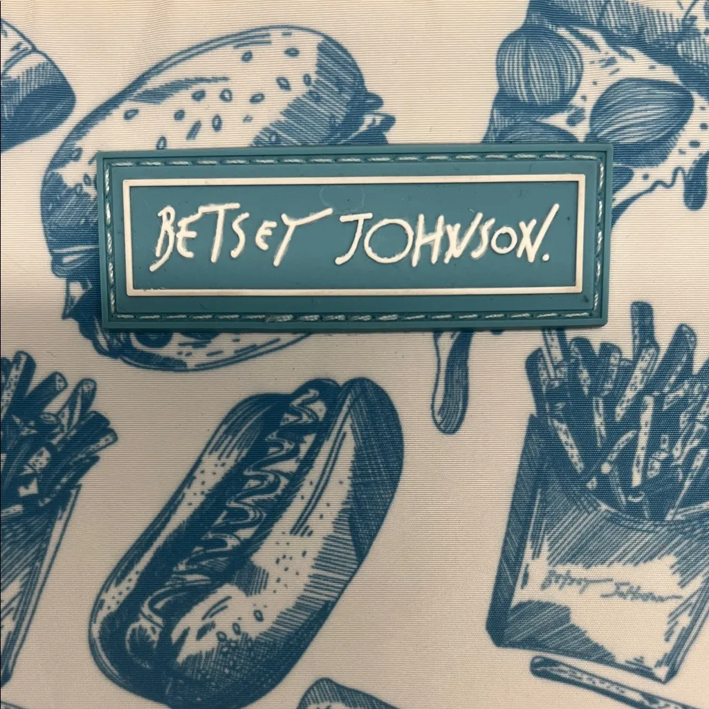 Betsey Johnson | Blue & White Food Lunch Bag - Image 2