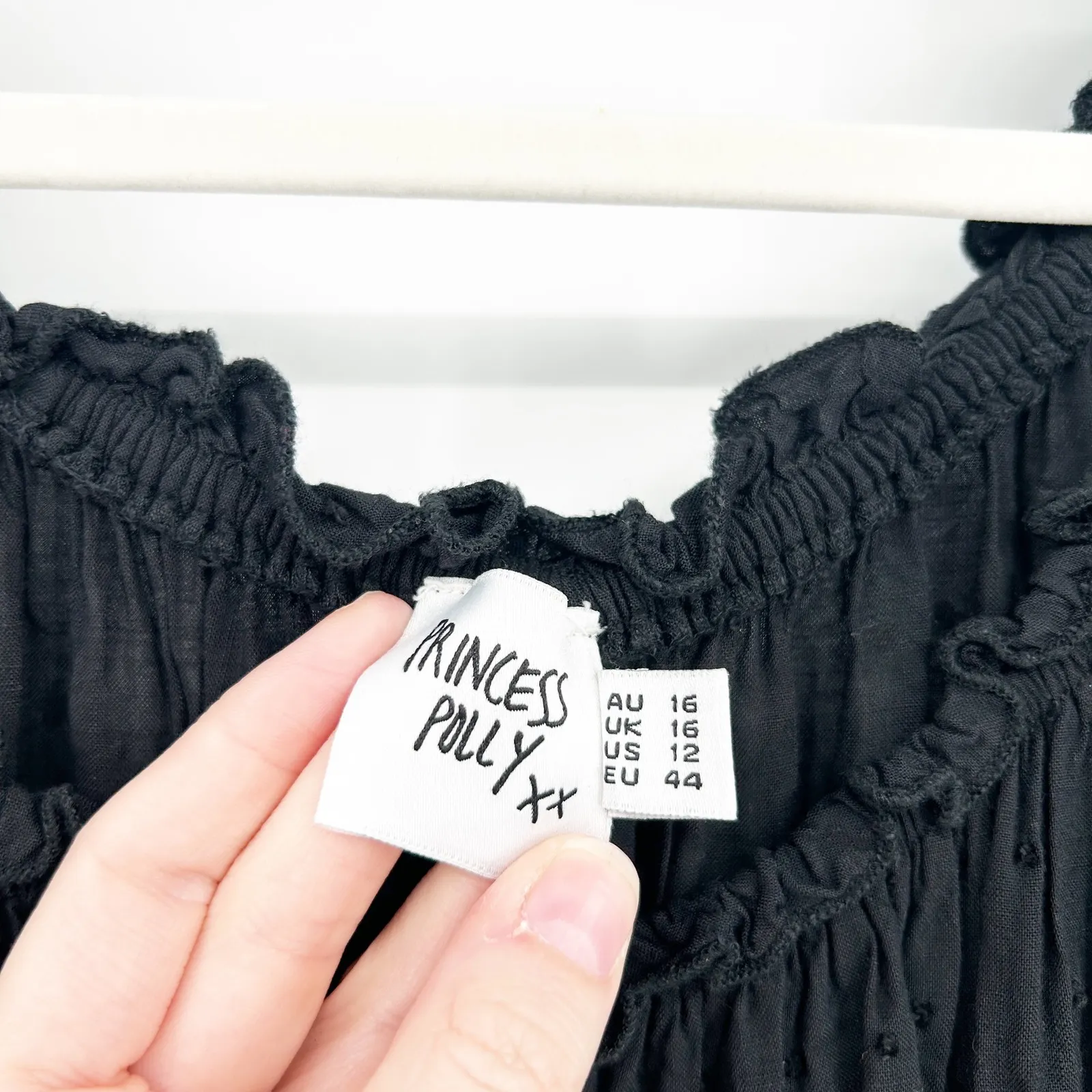 Princess Polly Womens Ruffle Off Shoulder The Love Galore Long Sleeve Romper 12 - Image 4