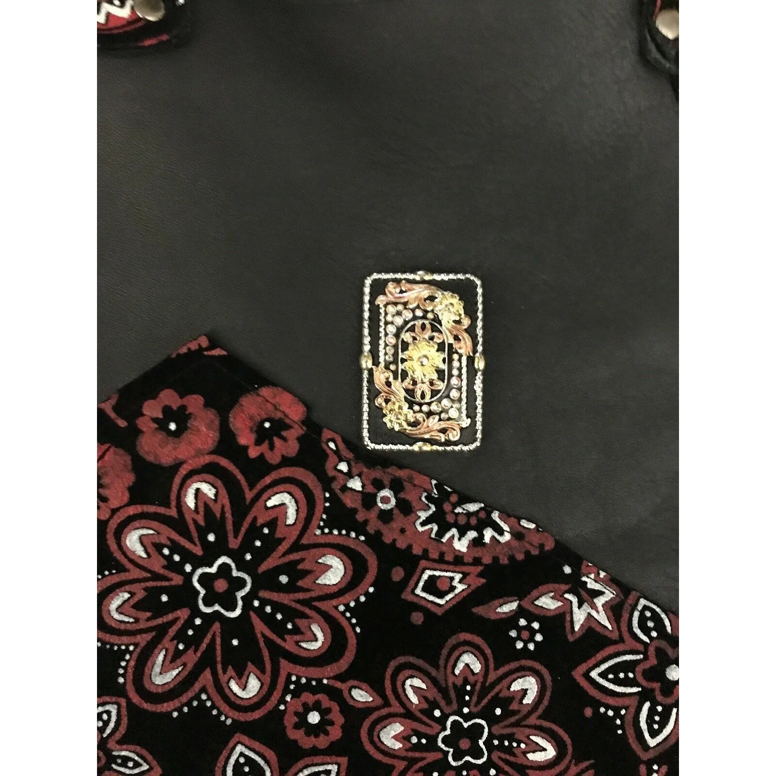 Leather Tote Handbag‎ Purse Handmade Black - Image 5