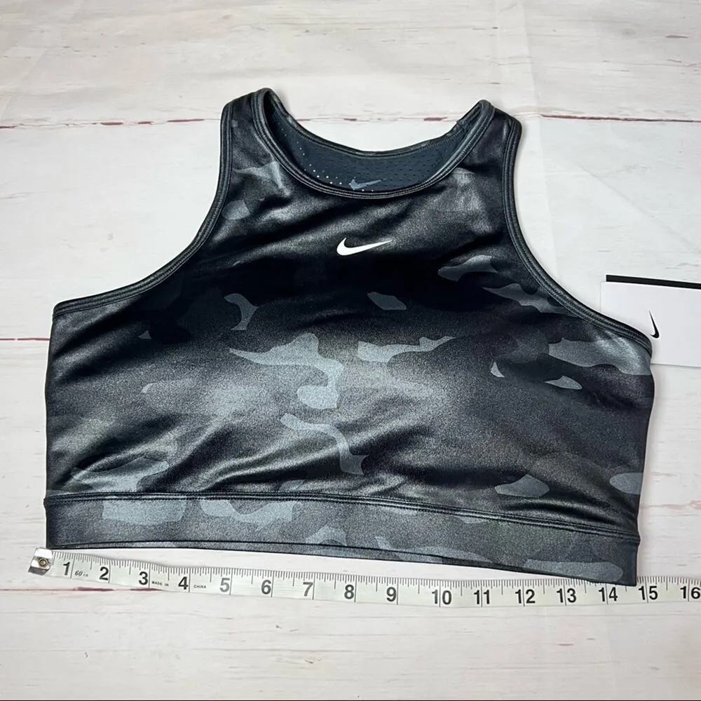 Nike Women’s Black Camo Athletic Sporty Racerback Bra Sz L - Image 8