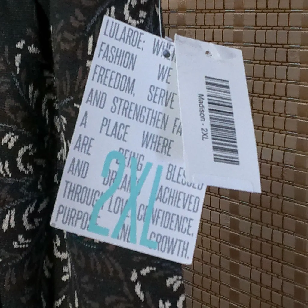 LuLaRoe Madison Multi-color Jacquard Skirt - Image 3