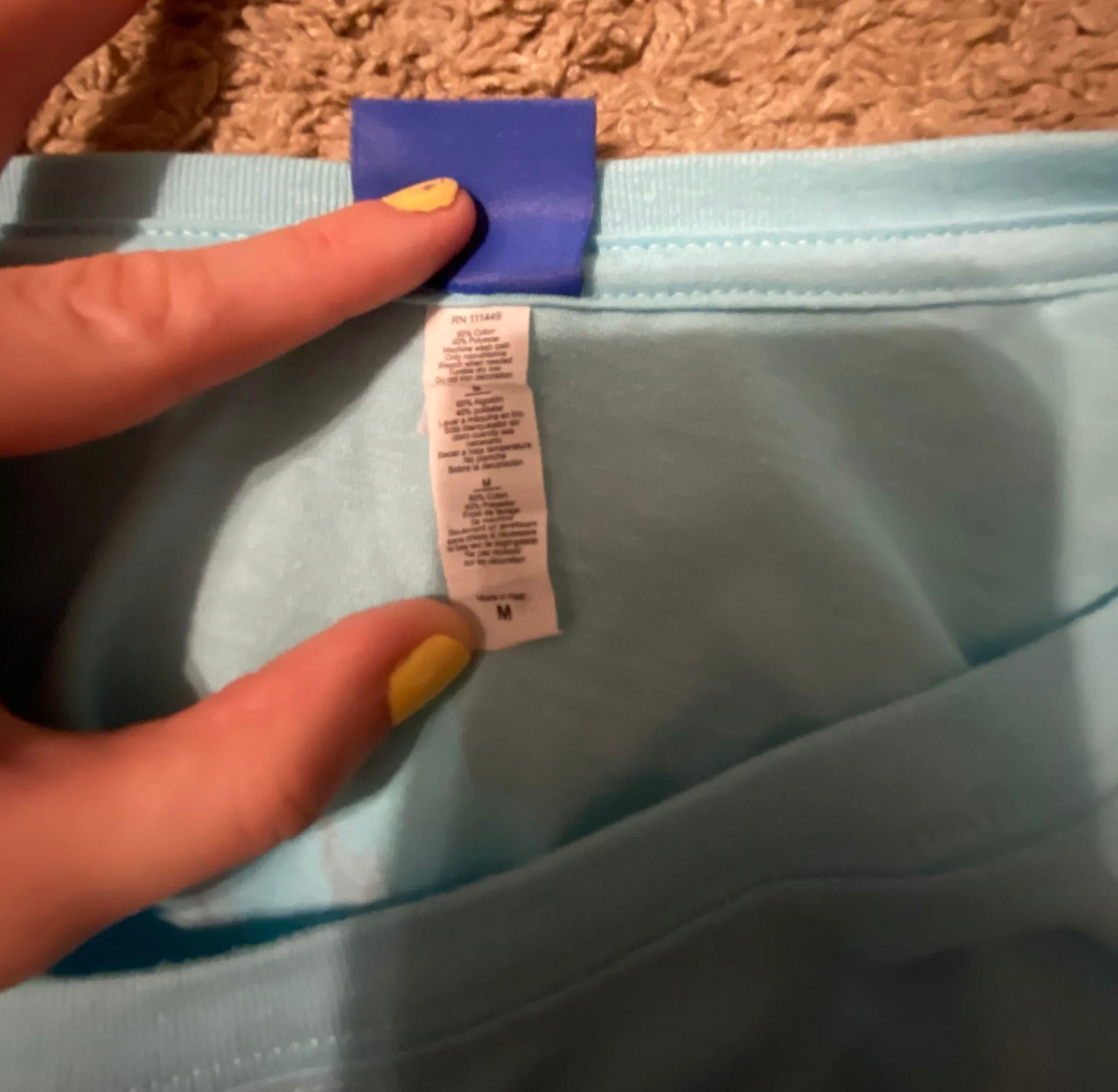 Natural Light Tshirt Blue Size M - Image 3