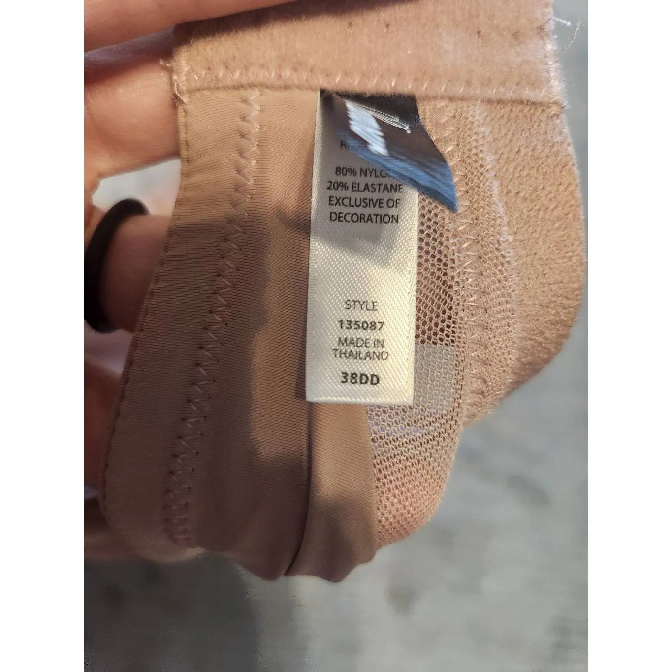 Paramour by Felina Amaranth Contour Bra 135087 Tan Size 38DD - Image 4