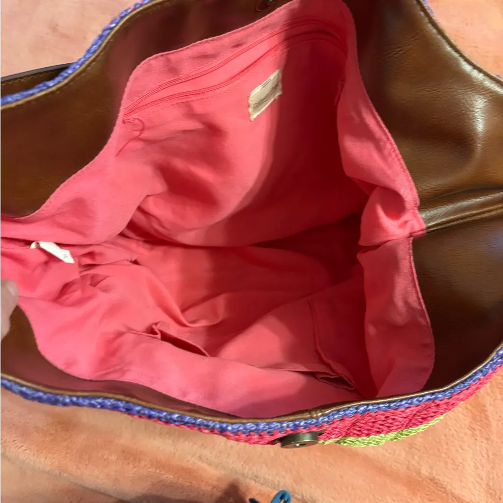 Coldwater Creek Multicolor Woven Shoulder Bag - Image 5