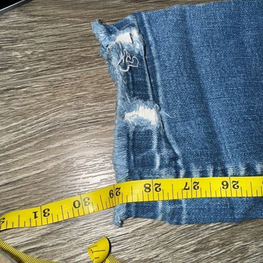 Kancan Distressed Denim Jeans W9 28 Blue Size undefined - Image 4