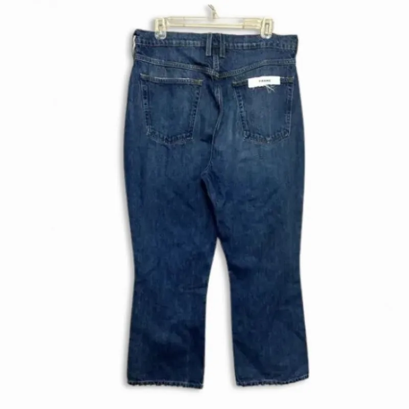 Frame Le High N Tight Jeans Mini Bootcut Cropped Washed Blue Women's US 27 NWT - Image 5