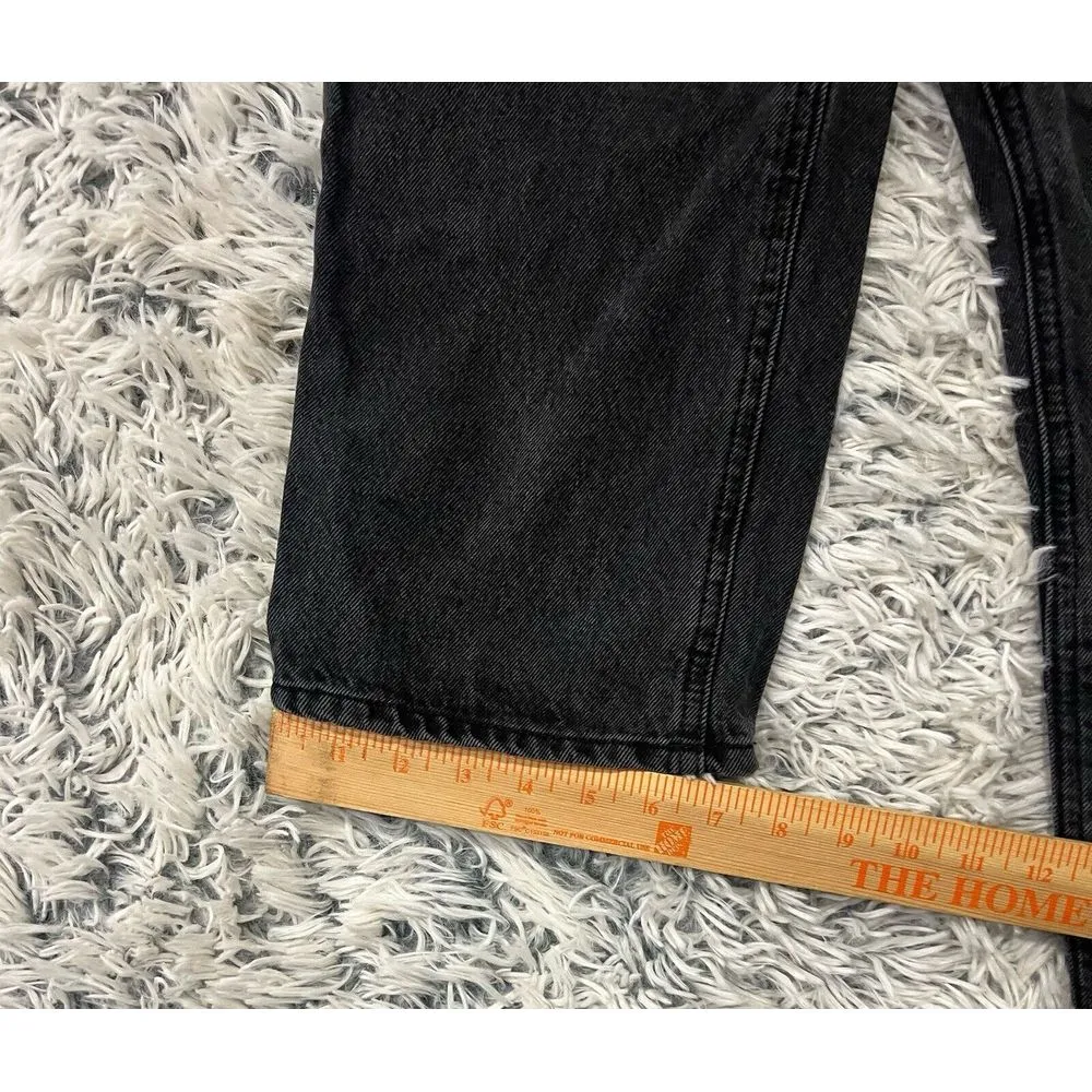 KanCan Dixon‎ Ultra High Rise 90's Boyfriend Jeans Size 11/29 Black Distressed - Image 8