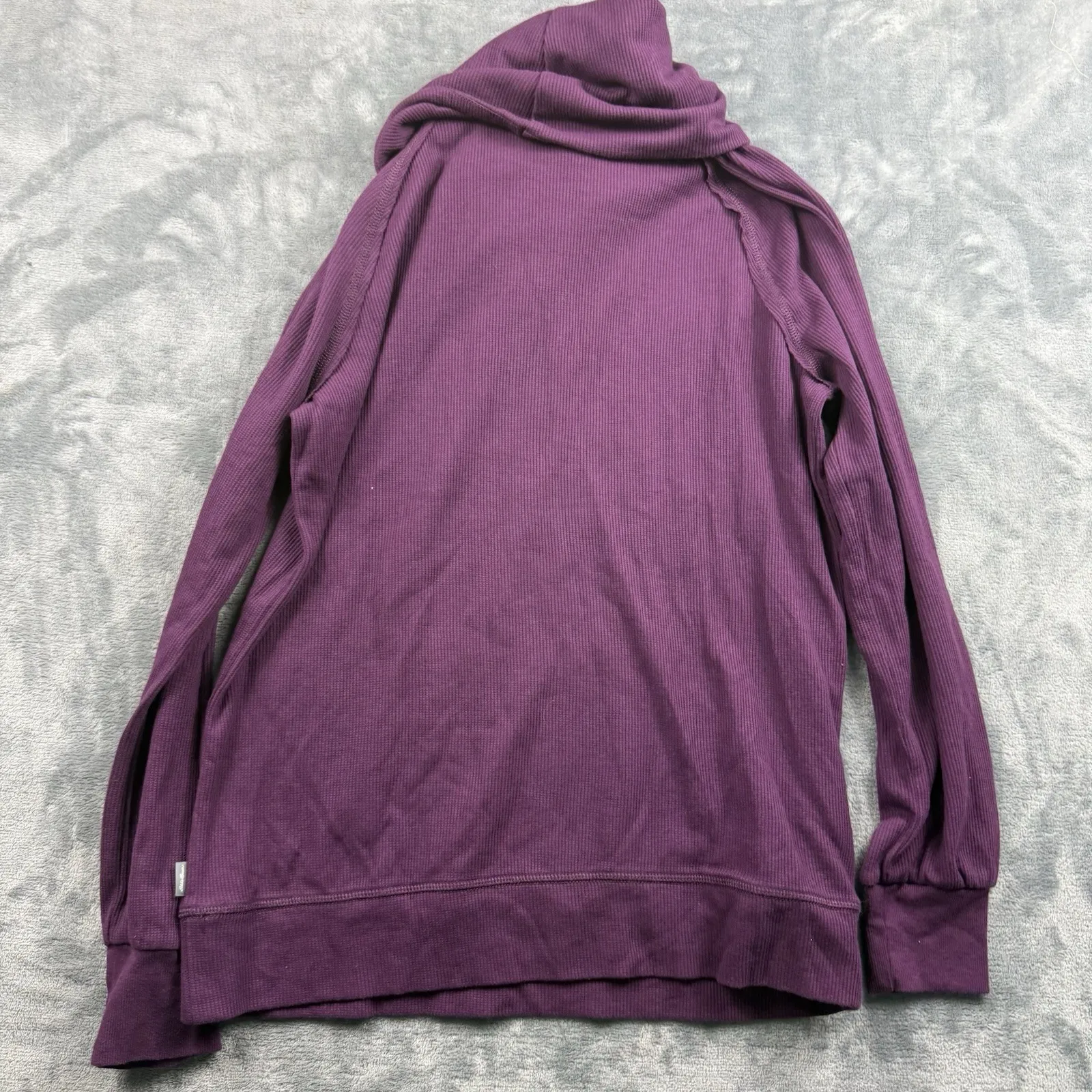 Eddie Bauer Sweater Womens Medium Purple Knit Turtle Neck Pullover Sweatshirt - Image 6