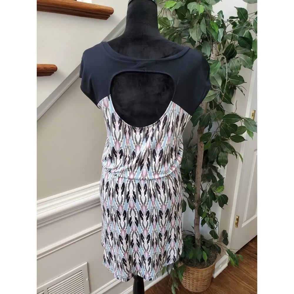 Threads 4 Thought Women Multicolor Open Back Sleeveless Knee Length Dress Small - Image 6