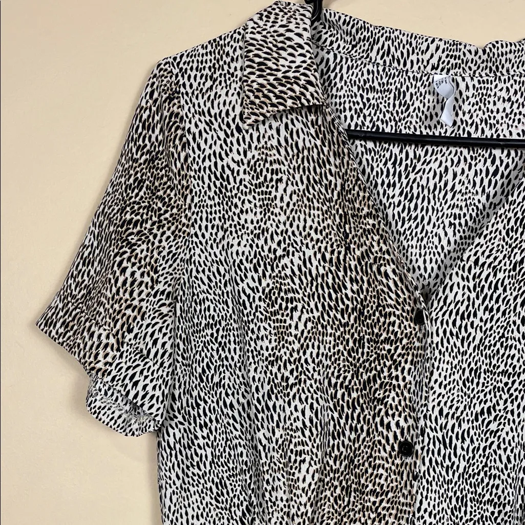 MNG Mango Women’s Animal Print Button - Image 4