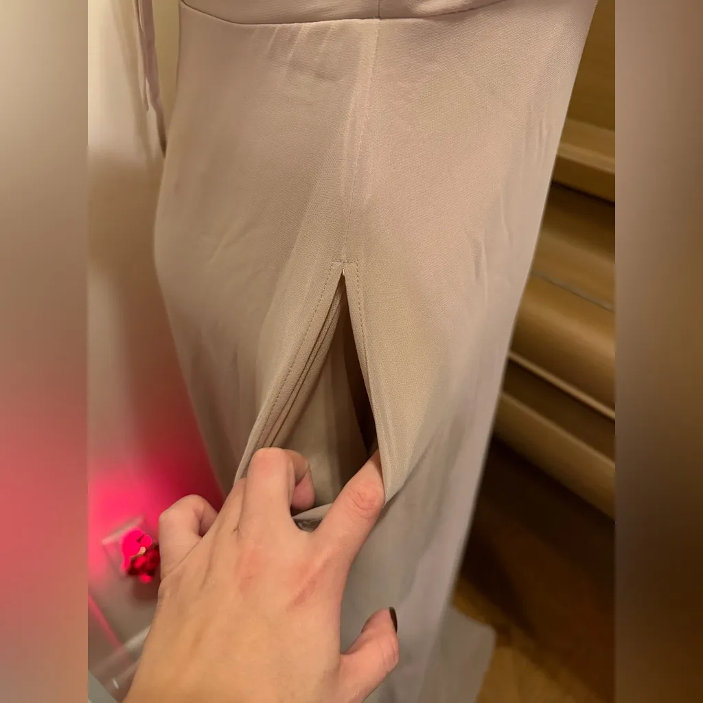 Birdy Grey MONI Convertible Dress Chiffon Taupe Large NEW NWT BRIDESMAID WEDDING - Image 5