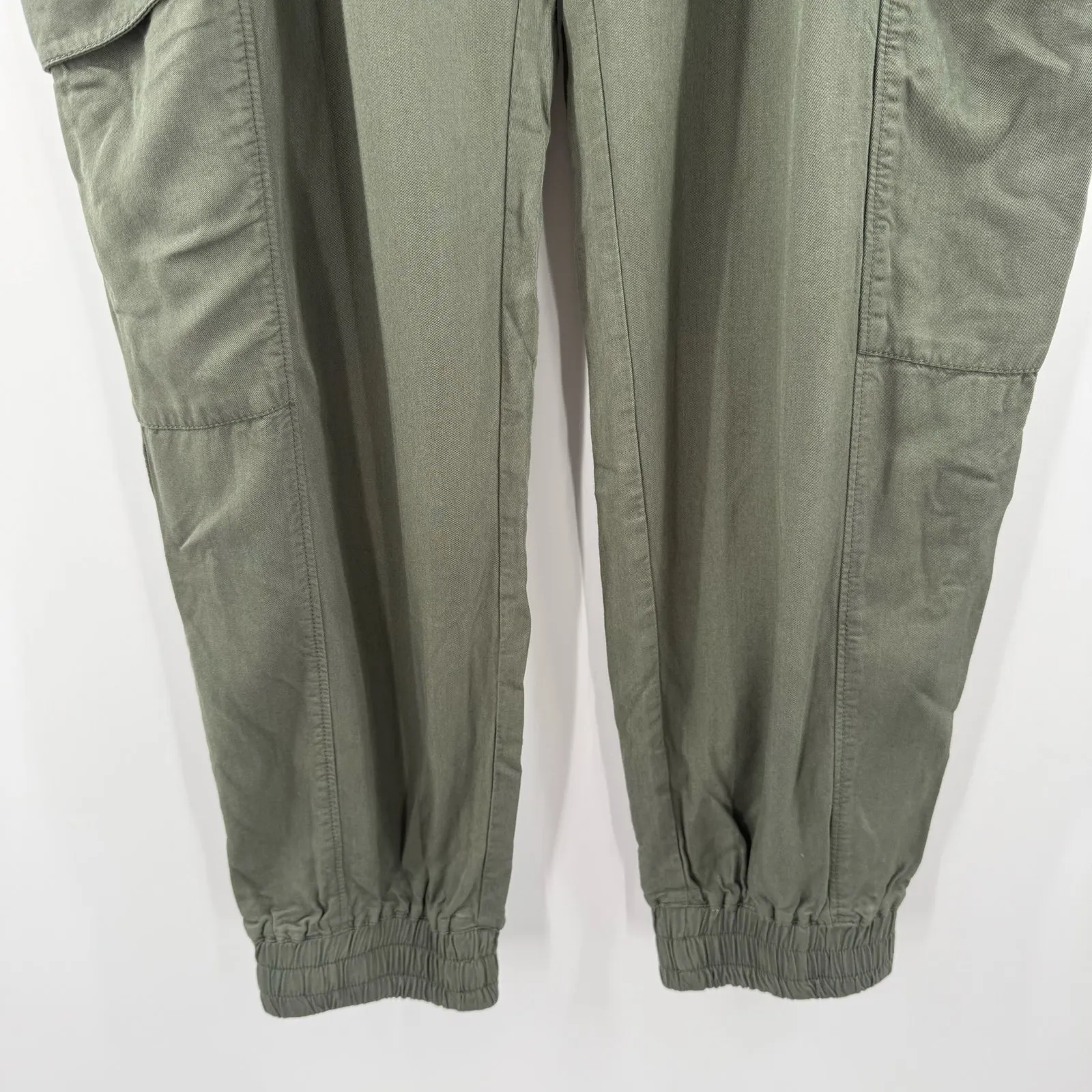 Able Joggers Size Large Pull On Army Green Cargo Anthropologie Lyocell Pockets - Image 7