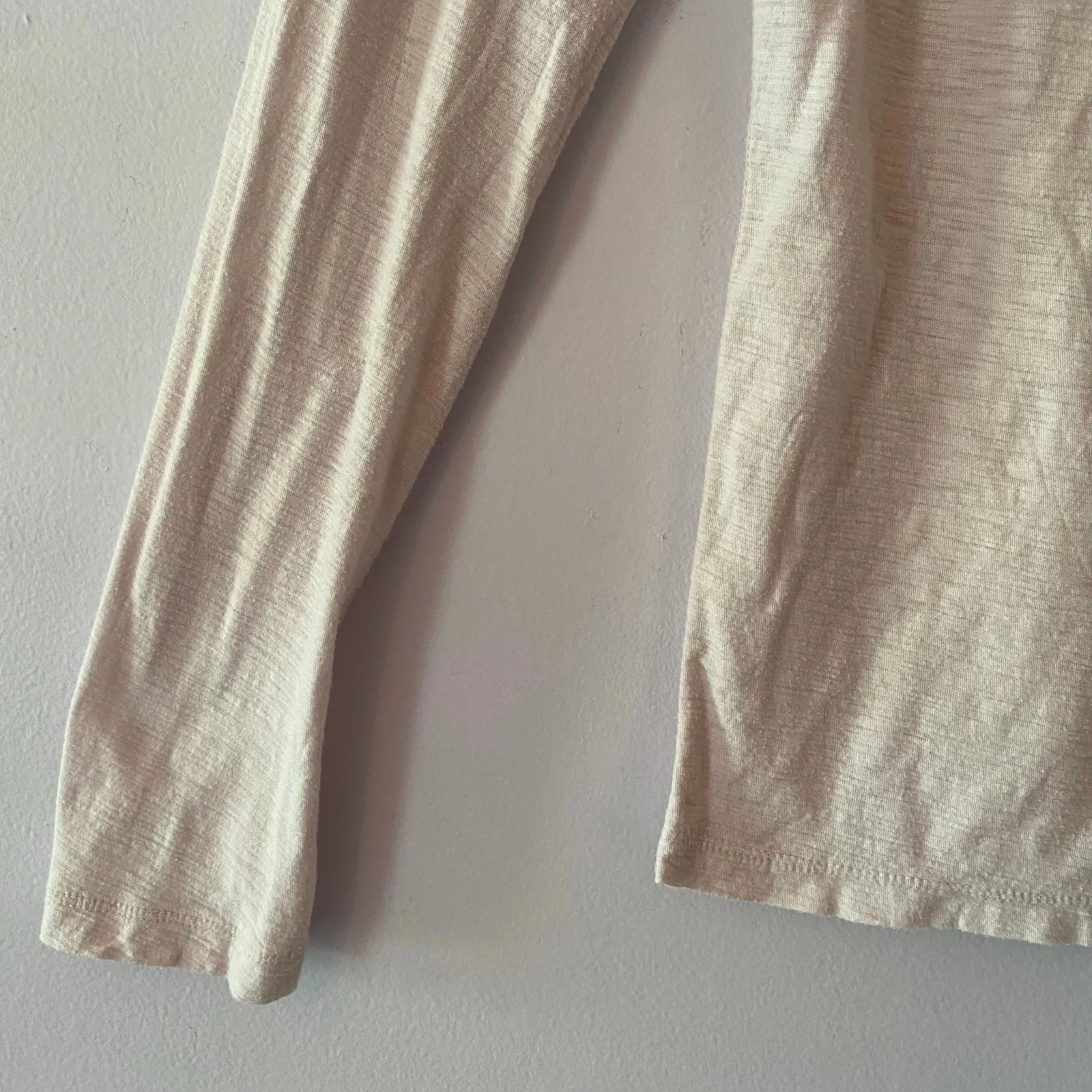 Standard James Perse Light Pink Cotton Blend V-neck Shirt  Women size 3 / Large - Image 5