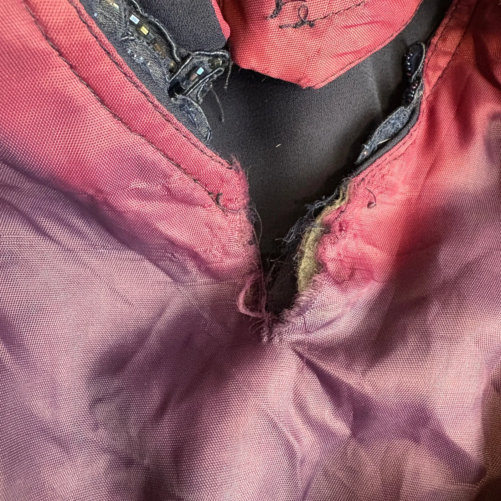 NWT Scott McClintock Navy Blue Beaded Embroidered Halter Dress Size 16 *Flawed - Image 7