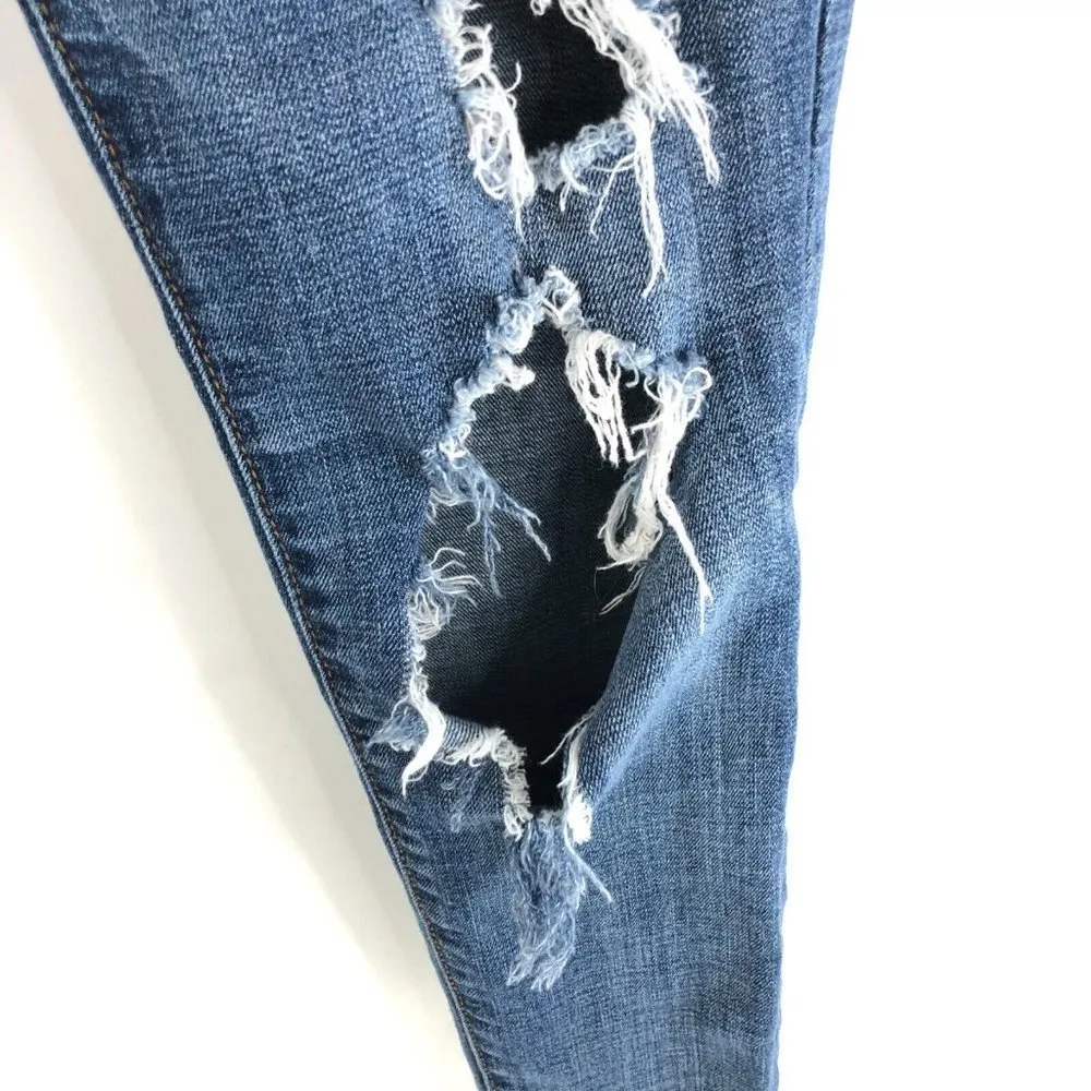 American Eagle Womens Jeans Hi-Rise Jegging Distressed Medium Wash Size 2 - Image 3