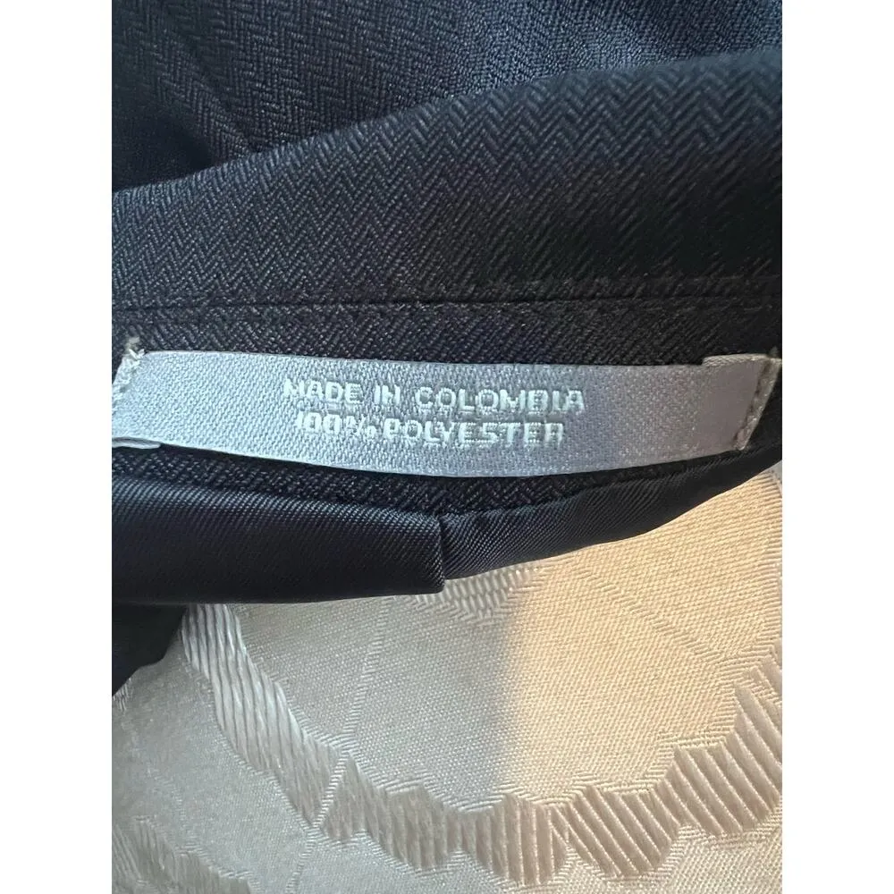 Linden Grey Women's Classic Black Button Up Blazer Regular Size 2 - Image 7