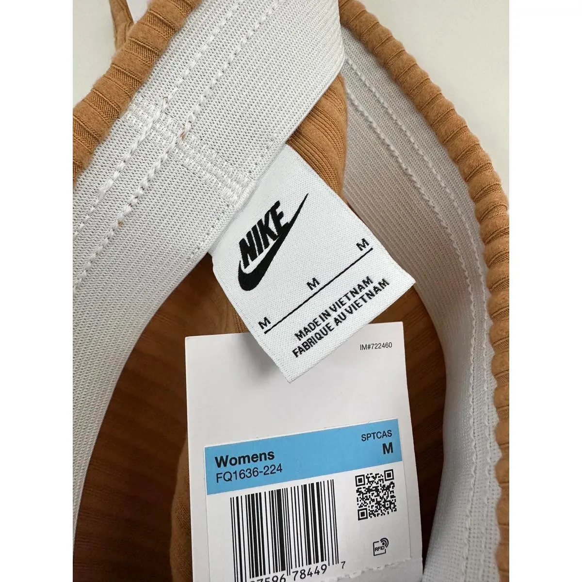 Nike Sportswear Chill Rib Slim Midi Skirt Flax/Flax NWT Medium - Image 5